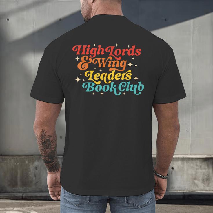 High Lords & Wing Leaders Book Club Book Club Men's Back Print T-Shirt