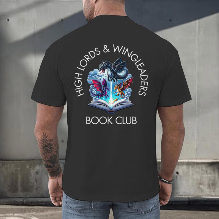 High Lords & Wingleaders Book Club Fantasy Storm Dragon Men's Back Print T-Shirt