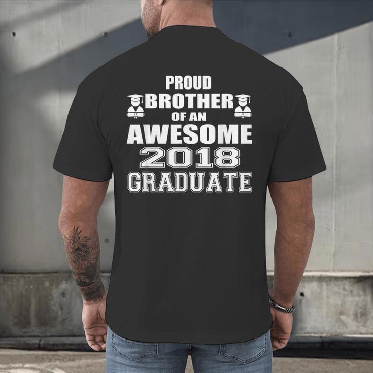 High School Graduation Shirt College Graduation Brother Men's Back Print T-Shirt