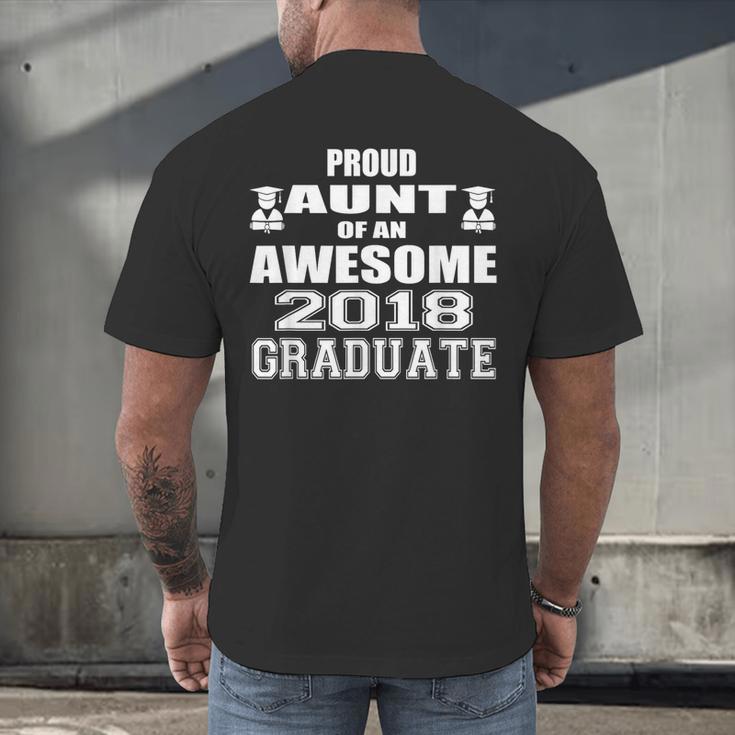 High School GraduationShirt College Graduation Aunt Men's Back Print T-Shirt