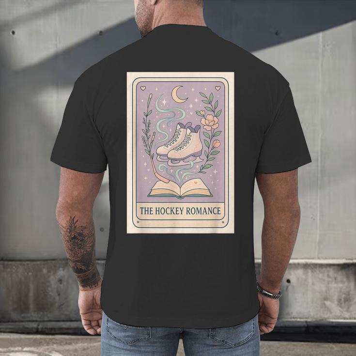 Hockey Romance Tarot Card Books Reader Cozy Reading Men's Back Print T-Shirt