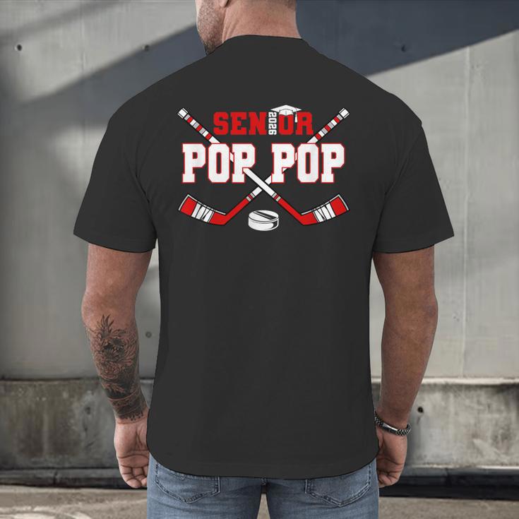 Hockey Senior Pop Pop Graduation Class Of 2026 Kids Men's Back Print T-Shirt