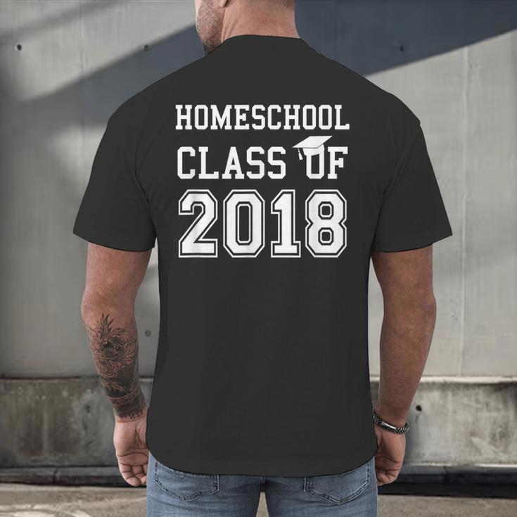 Homeschool Graduation Shirt Class Of 2018Shirt Men's Back Print T-Shirt