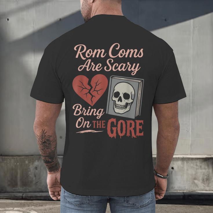 Horror Book Club Creepy Reader Gothic Fiction Thriller Fan Men's Back Print T-Shirt Horror Book Club Creepy Reader Gothic Fiction Thriller Fan Men's Back Print T-Shirt
