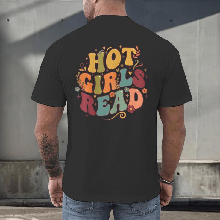 Hot Girls Read Aesthetic Book Lover Reading Men's Back Print T-Shirt Hot Girls Read Aesthetic Book Lover Reading Men's Back Print T-Shirt
