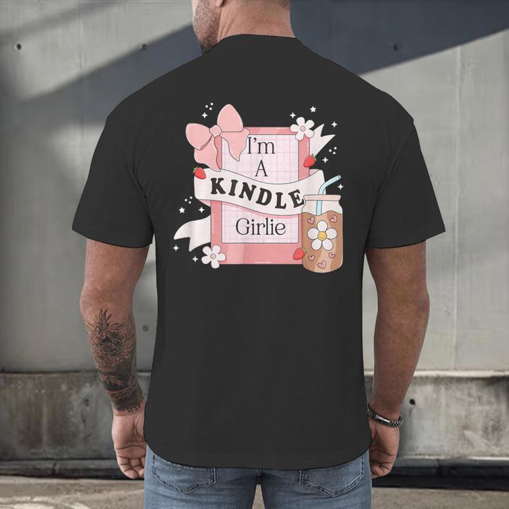 I'm A Kindle Girlie Book Lover Bookish Men's Back Print T-Shirt