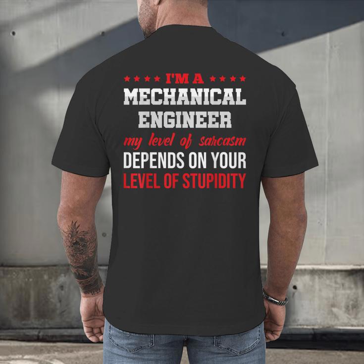 I'm A Mechanical Engineer Graduation Mechanical Engineers Men's Back Print T-Shirt