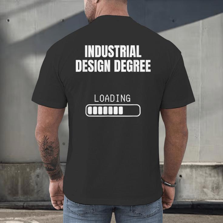 Industrial Degree Loading Student Graduation Men's Back Print T-Shirt