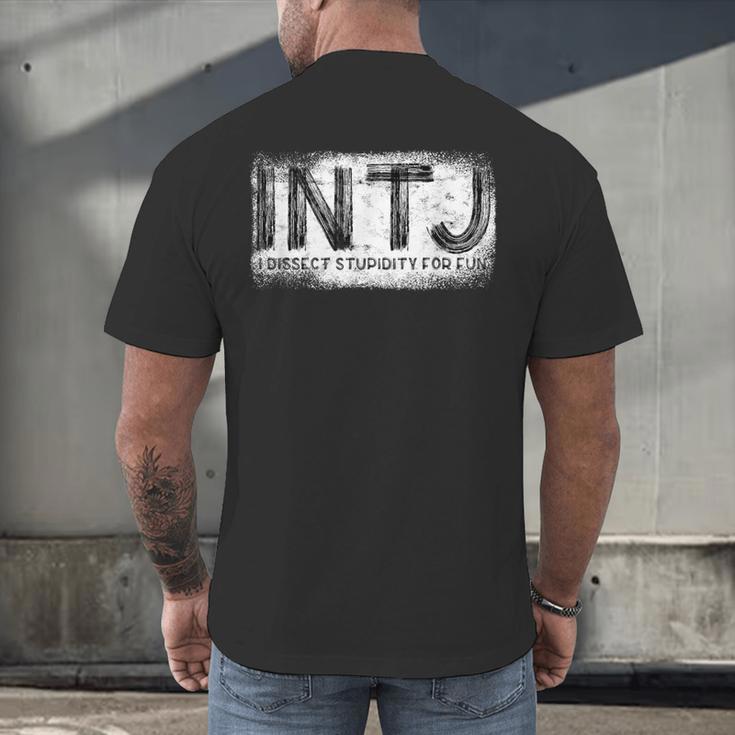 INTJ Personality Type Introvert INTJ Men's Back Print T-Shirt INTJ Personality Type Introvert INTJ Men's Back Print T-Shirt