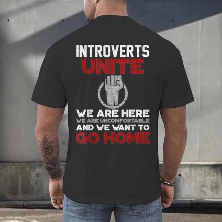 INTP Introverts Unite Anti Social For Men Women Men's Back Print T-Shirt