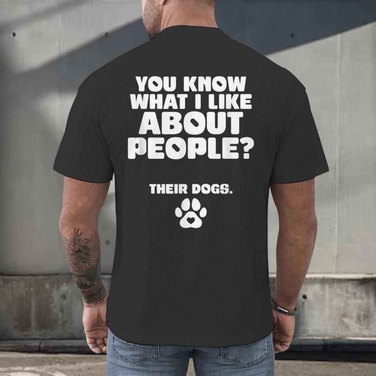 Introvert Animal Dog Owner Men's Back Print T-Shirt