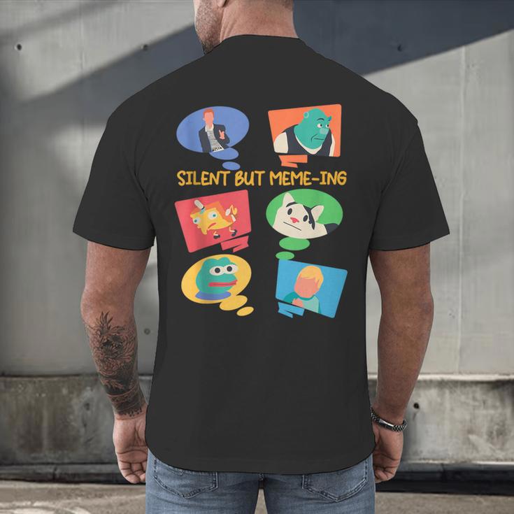 Introvert Anti People Antisocial Social Media Meme Lovers Men's Back Print T-Shirt