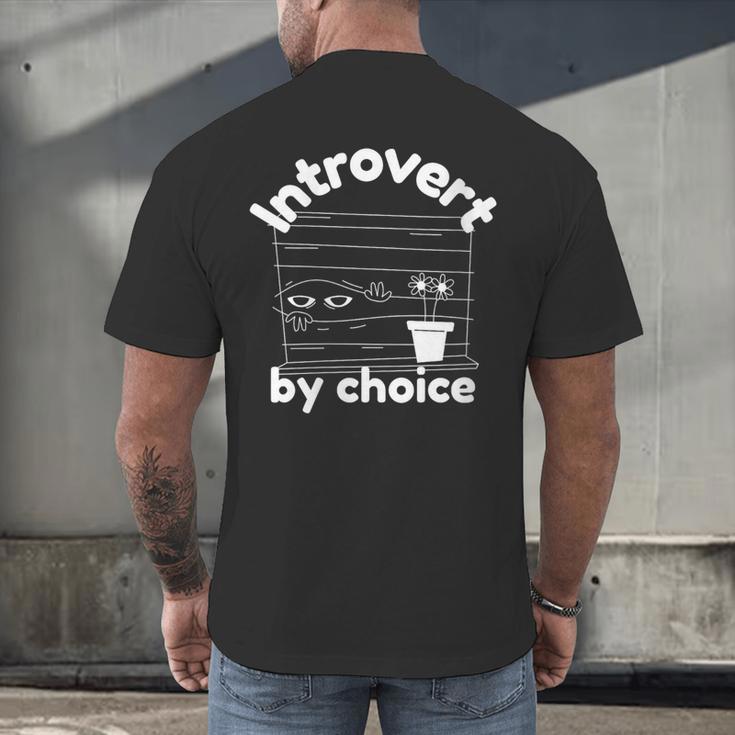 Introvert By Choice Men's Back Print T-Shirt Introvert By Choice Men's Back Print T-Shirt