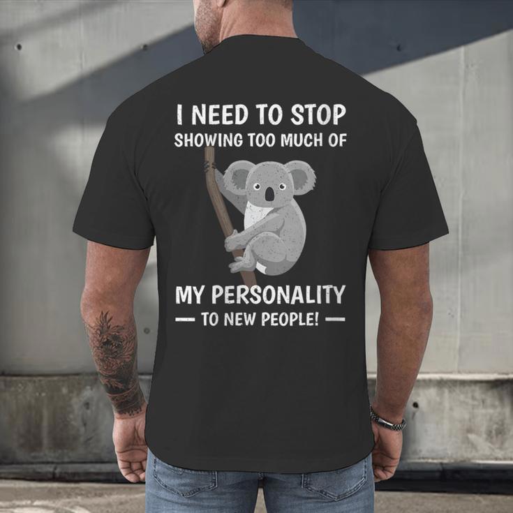 Introvert Fact Anti Socializing Extroversion Personality Men's Back Print T-Shirt Introvert Fact Anti Socializing Extroversion Personality Men's Back Print T-Shirt