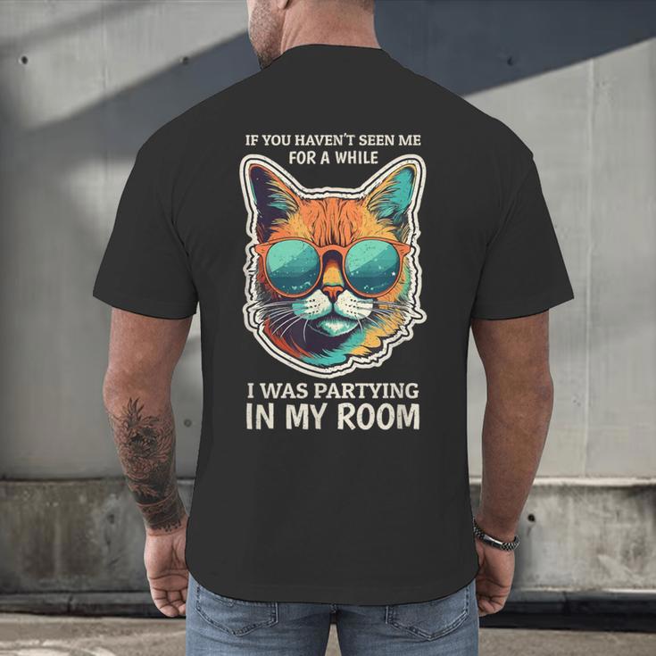 Introvert Joke For Introversion Personality Pity Party Men's Back Print T-Shirt