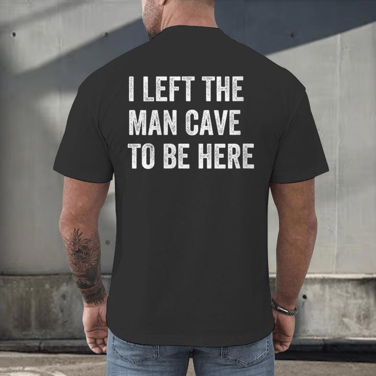 Introvert Man Cave For Shy People Men's Back Print T-Shirt