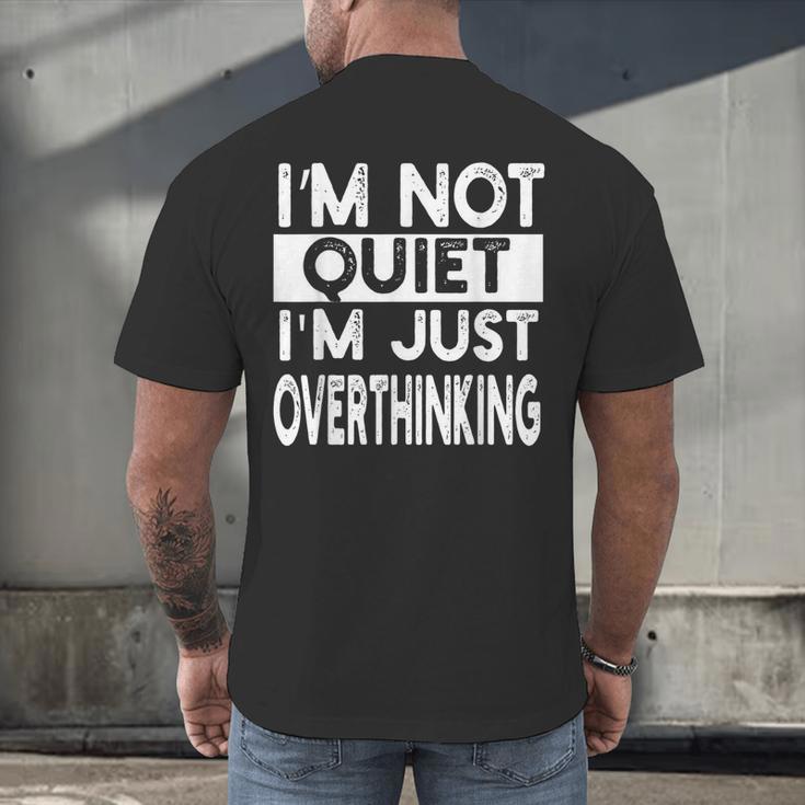 Introvert Quote Men's Back Print T-Shirt