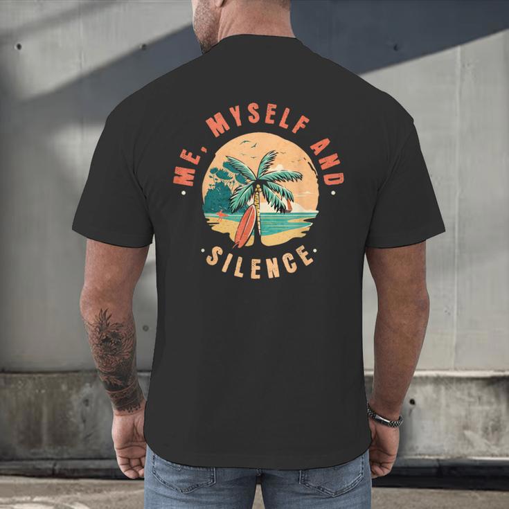 Introvert Relaxation Me Myself And Silence Summer Vacation Men Women Men's Back Print T-Shirt Introvert Relaxation Me Myself And Silence Summer Vacation Men Women Men's Back Print T-Shirt
