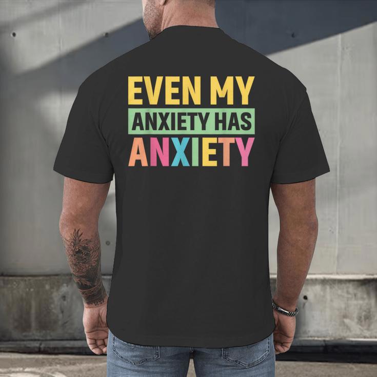 Introverts Anxiety Introvert Antisocial Sarcasm Men's Back Print T-Shirt