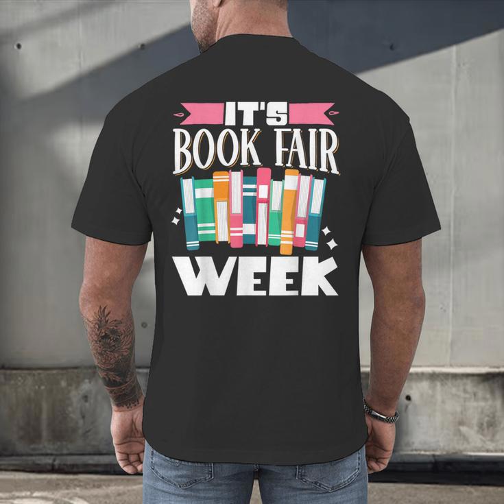 It's Book Fair Week Men's Back Print T-Shirt