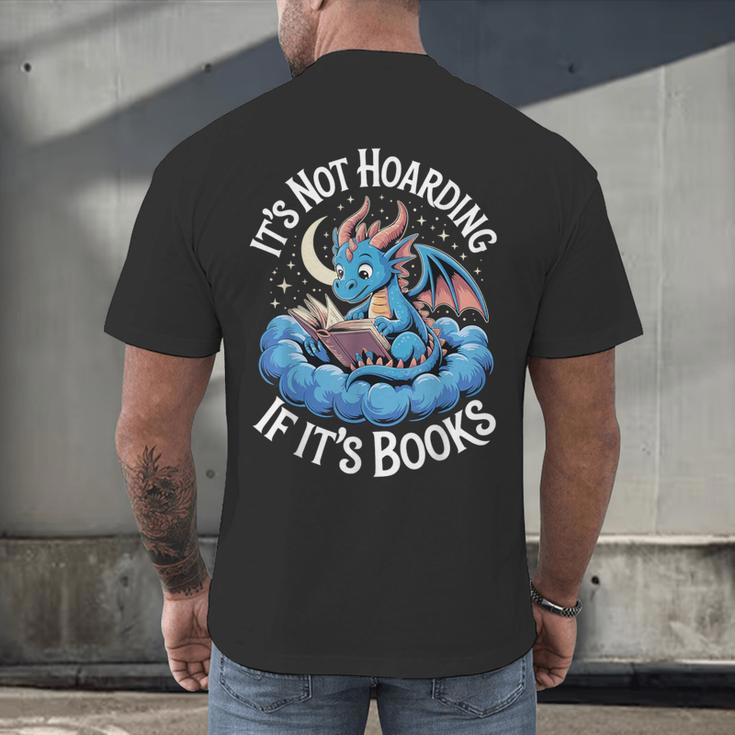 It's Not Hoarding If It's Books Men's Back Print T-Shirt