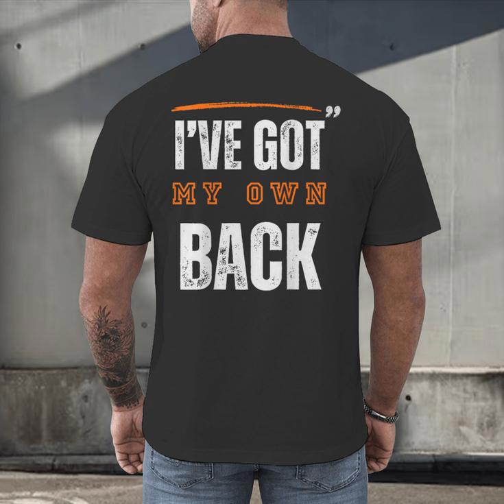 I’VE GOT MY OWN BACK INTROVERT Words On Back Men's Back Print T-Shirt