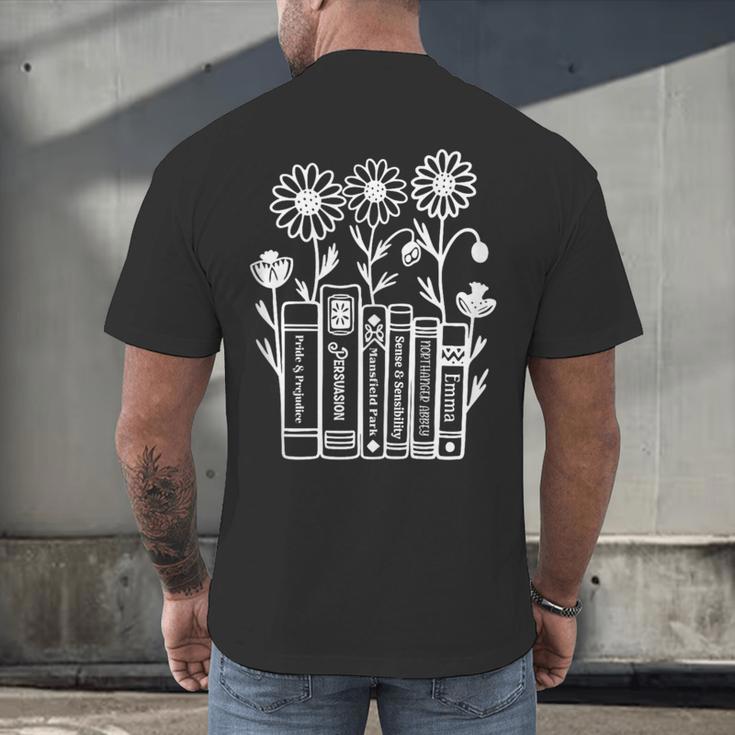 Jane Austen Books Men's Back Print T-Shirt