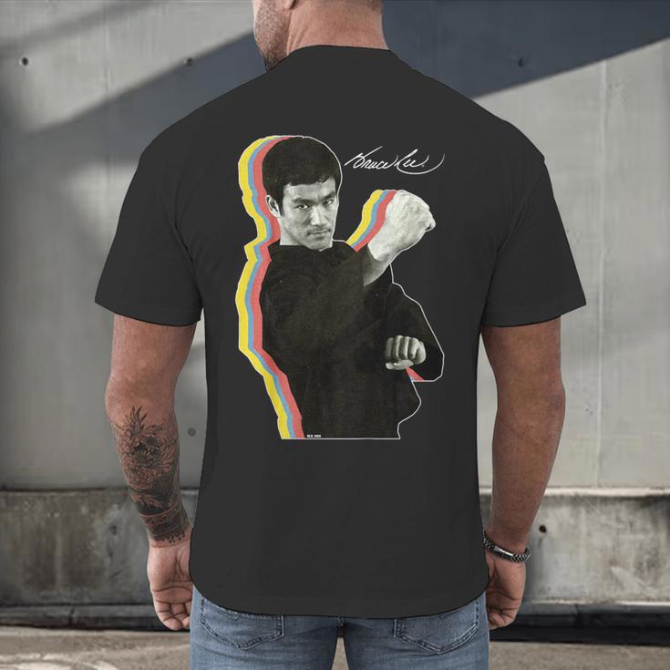 Kids Bruce Lee Photo From Fighting Method Book Kids Men's Back Print T-Shirt Kids Bruce Lee Photo From Fighting Method Book Kids Men's Back Print T-Shirt