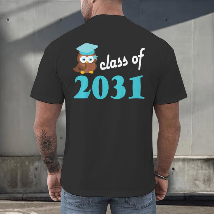 Kids Class Of 2031 Graduation Year T-Shirt Back To School Men's Back Print T-Shirt