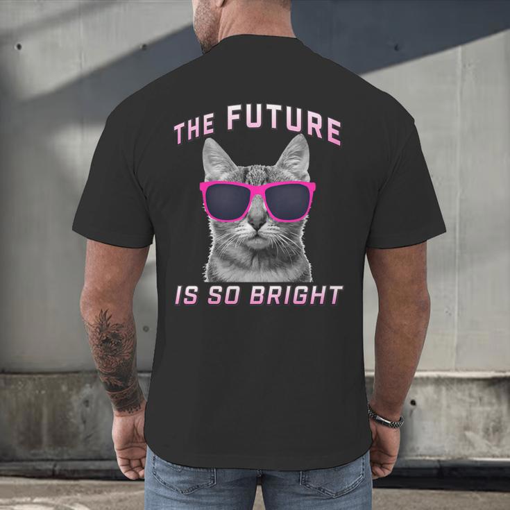 Kids Cool Future Is Bright Kids Graduation Or Birthday Men's Back Print T-Shirt
