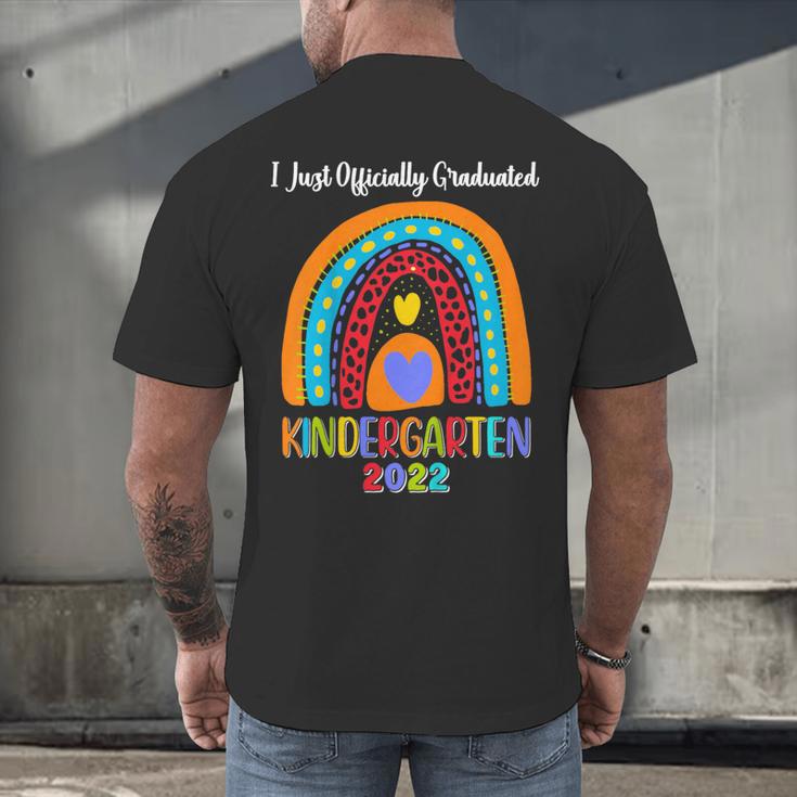 Kids I Officially Graduated Kindergarten Graduation Class Of 2022 Men's Back Print T-Shirt