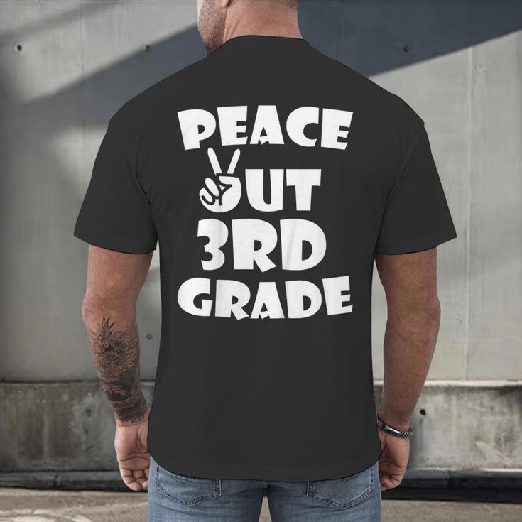 Kids Kids Peace Out 3Rd Grade For Graduation Men's Back Print T-Shirt