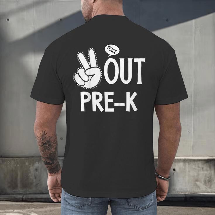 Kids Pre-K Graduation Kids Toddlers Men's Back Print T-Shirt