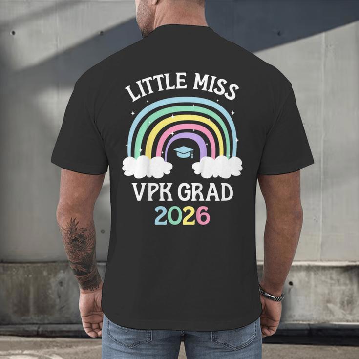 Kids VPK Graduation 2026 Rainbow VPK Grad Men's Back Print T-Shirt