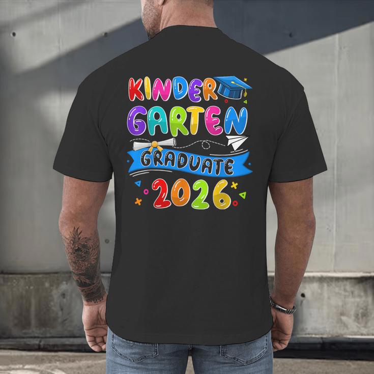 Kindergarten Graduate Kindergarten Class Of 2026 Graduation Men's Back Print T-Shirt