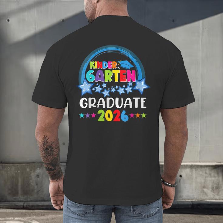 Kindergarten Graduation 2026 Pre-k Graduate Kids Boys Girls Men's Back Print T-Shirt