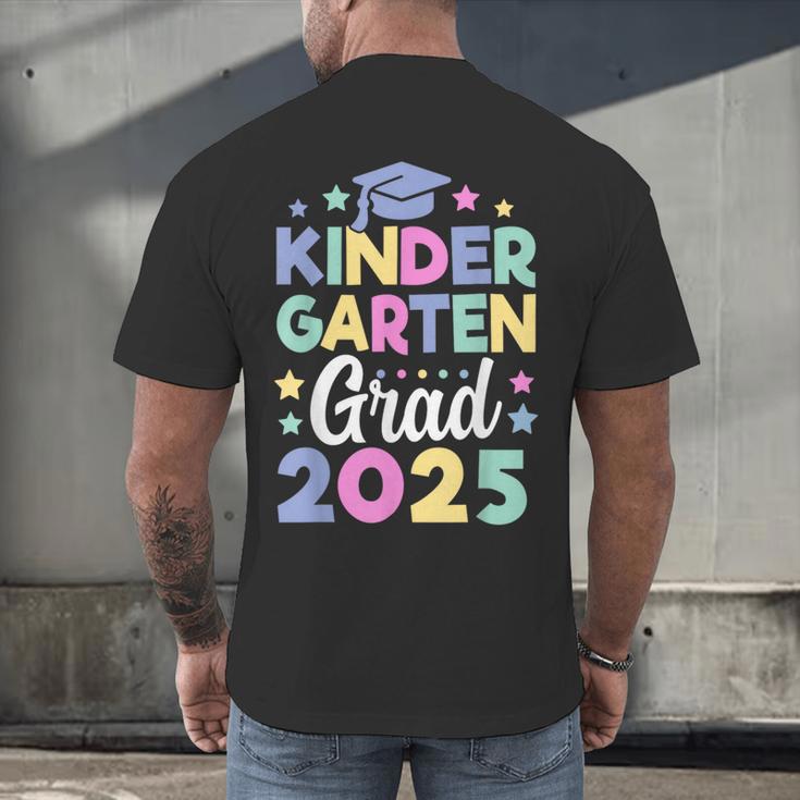 Kindergarten Graduation Kindergarten Grad Kid Girl Boy 2025 Men's Back Print T-Shirt
