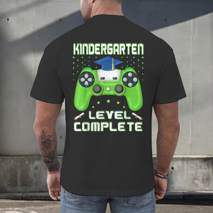 Kindergarten Graduation Level Complete Gamer Class 2024 Kids Men's Back Print T-Shirt
