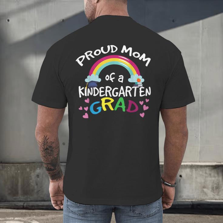 Kindergarten Graduation Proud Mom Son Daughter Men's Back Print T-Shirt