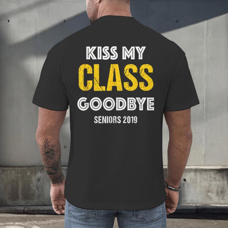 Kiss My Class Goodbye Shirt 2019 Graduation Shirt Men's Back Print T-Shirt