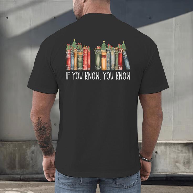 If You Know You Know 6 7 Reading Books Christmas 67 Meme Men's Back Print T-Shirt If You Know You Know 6 7 Reading Books Christmas 67 Meme Men's Back Print T-Shirt