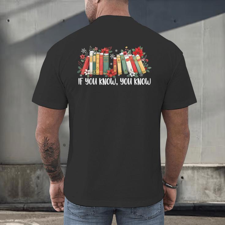 If You Know You Know 6 7 Six Seven Meme Floral Book Lover Men's Back Print T-Shirt If You Know You Know 6 7 Six Seven Meme Floral Book Lover Men's Back Print T-Shirt
