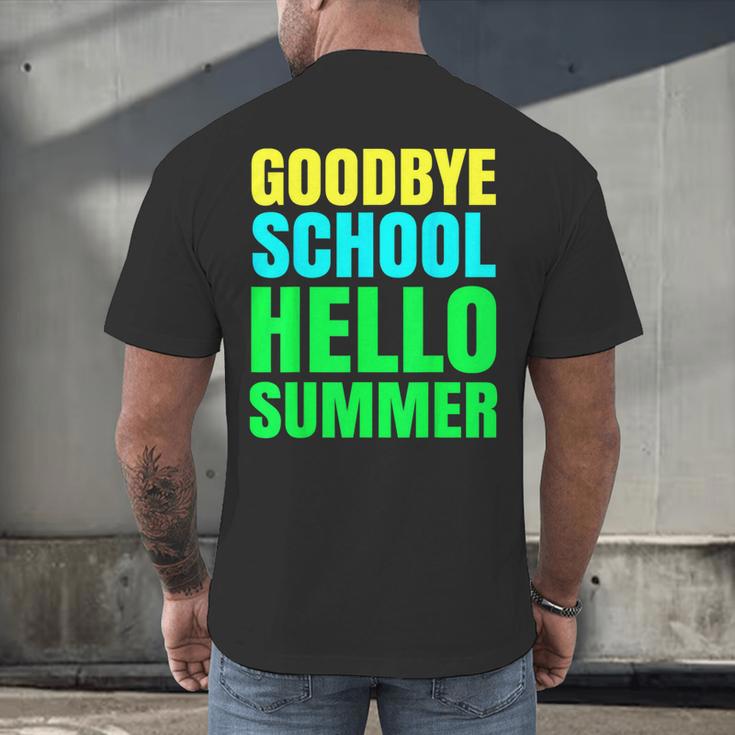 Last Day Of School Shirt Teacher Tee Graduation Men's Back Print T-Shirt