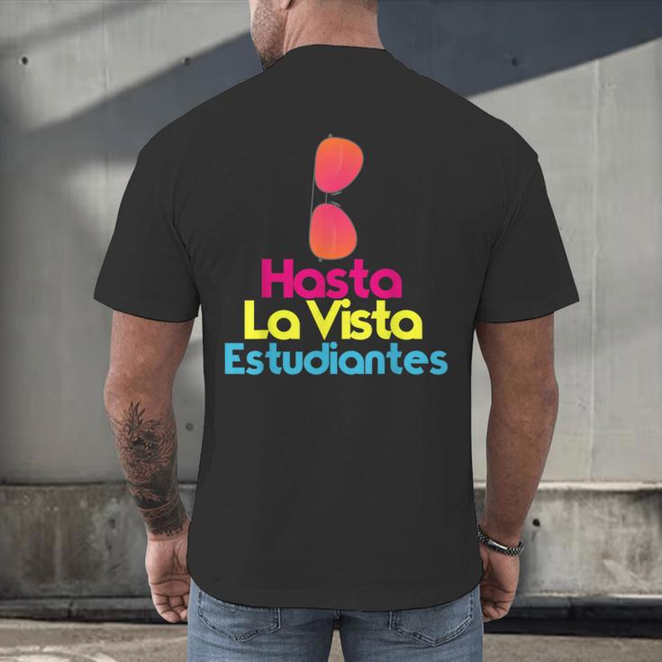 Last Day Of School Spanish Teacher Graduation T-Shirt For Men Women Kids Men's Back Print T-Shirt