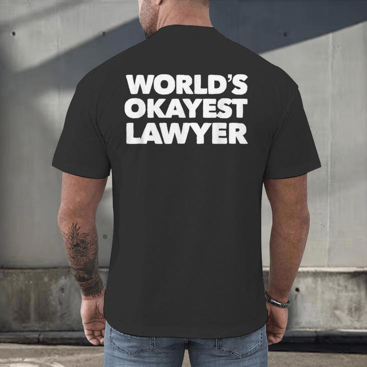Lawyer Attorney For Law School Graduation Men's Back Print T-Shirt