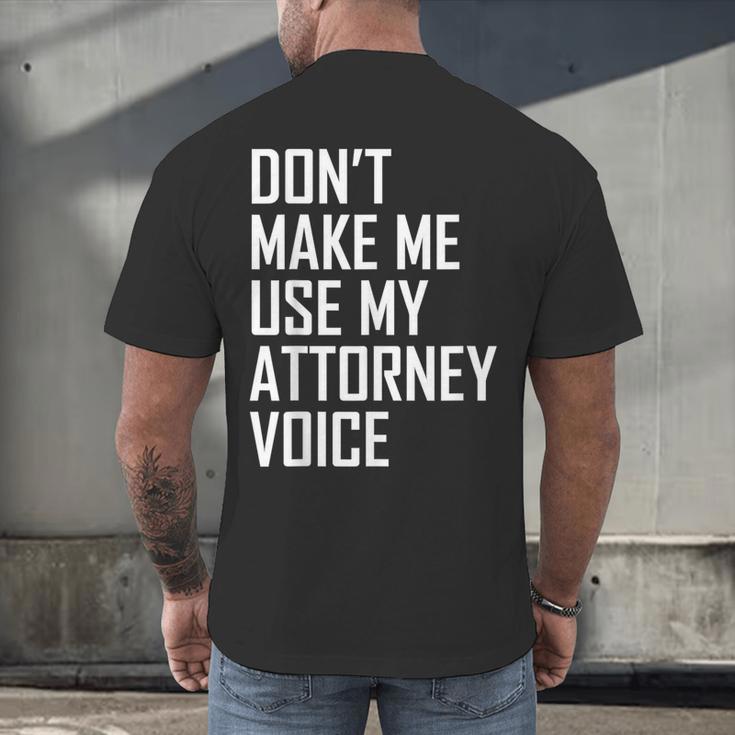 Lawyer Law School Graduation Attorney Men Women Men's Back Print T-Shirt