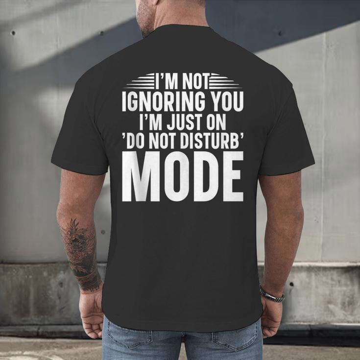 Leave Me Alone Tee Introvert Humor Men's Back Print T-Shirt Leave Me Alone Tee Introvert Humor Men's Back Print T-Shirt