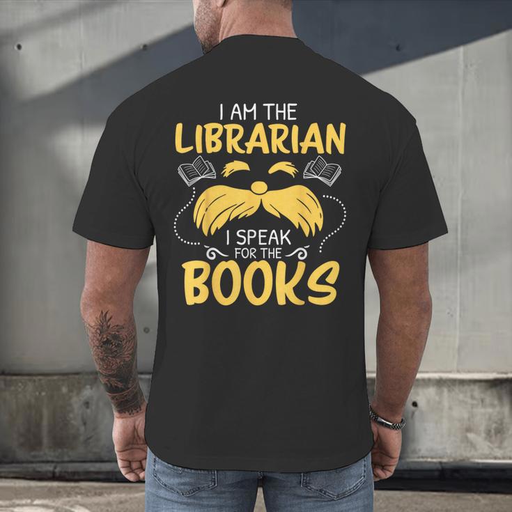 I Am Librarian Book Reader Library Book Reading Men's Back Print T-Shirt