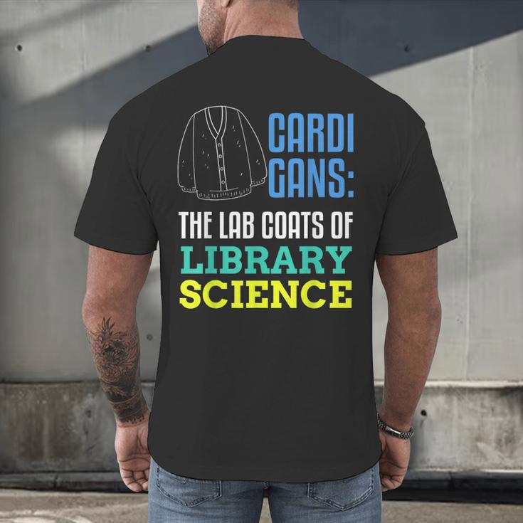Librarian Library Science Major Masters Degree Graduation Men's Back Print T-Shirt