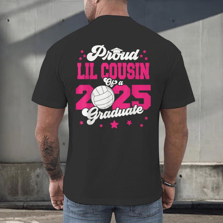 Lil Cousin Of a 2025 Graduate Prom Graduation 25 VolleyBall Men's Back Print T-Shirt